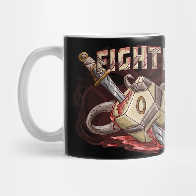 Fighter Funny Dungeons And Dragons DND D20 Lover by Bingeprints